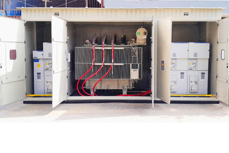 Outdoor prefabricated substation
