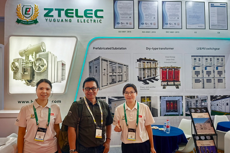 ZTELEC YUGUANG showcased transformers
